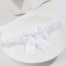 One Piece Of White Lace Bow Elastic Thigh Sexy Wedding Leg Ring Suspenders, Bridal Leg Ring Pendant, Thigh Chain, Wedding Suspenders Belt Accessory