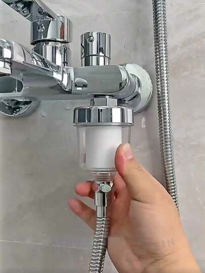 1pc Household Shower Head Water Faucet Filter, Random Color