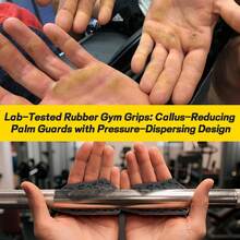 HUAFA Anti-Slip Workout Grips, Gym Grips Weight Lifting Grips Pads, Ergonomics Weight Lifting Gloves For Men Women Deadlift, Fitness Training And Exercise, Gym Grips Pads For Palm Protection