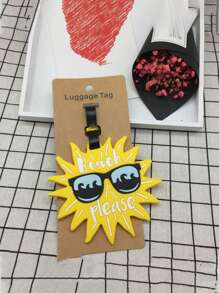 Beach-Themed Silicone Travel Accessories, Featuring Sunglasses And Palm Trees, Include Boarding Pass Holders, Luggage Tags, And Transfer Card Sleeves, Perfect For Holiday Essentials. Ideal For Travel Backpacks, Suitcases, Travel Gear, And Back-To-School Travel Tags And Accessories.