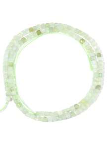 3*3mm Piedras preciosas naturales con forma de cubos de azúcar, cristales curativos sueltos, rocas con agujero perforado para hacer pulseras, joyería y manualidades