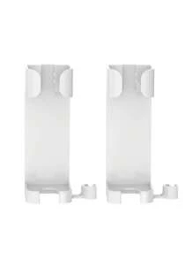 1 件免胶卷发器收纳架、直发器和吹风机收纳架、美容工具收纳架、壁挂式美发工具收纳架、卷发器收纳架、浴室插头壁挂架、塑料吹风机支架直发器梳子支架、浴室配件卧室配件