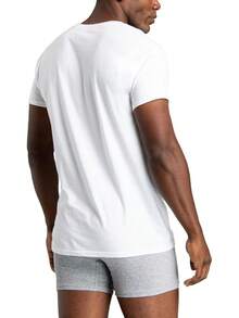 Men's Crew Tee Undershirts, Wicking,, Big & Tall Available - Tall Man - White - 6 Pack - View 6