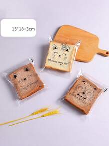 100 个可重复使用的透明三明治袋 - 食品储存、真空密封、厨房整理