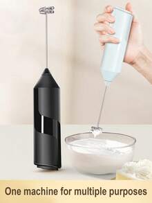 Electric Milk Frother, Powerful Handheld Milk Frother, Mini Milk Frother, Coffee Stirrer, Stainless Steel Drink Mixer, Suitable For Coffee, Latte, Cappuccino, Matcha, Hot Chocolate, Portable Milk Frother, Cordless Electric Milk Frother Mini Coffee Maker - Multicolor - View 8