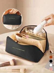 1 pezzo Borsa per il trucco da viaggio impermeabile, borsa cosmetica portatile con cordoncino, organizer per articoli da toeletta multicolore, regalo ideale per fidanzata, moglie, donna, vacanze, compleanno, Natale, borsa da spiaggia, borsa per articoli da toeletta, per il ritorno a scuola