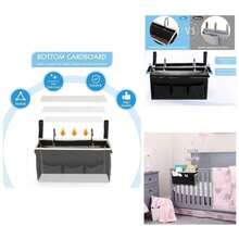 Bedside Storage Caddy/Bedside Hanging Storage Bag For Headboards Bunk Beds Dorm Rooms Book Phone Magazine Holder Black