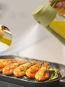 1PC 16.5oz Oil Dispenser Bottle For Kitchen - 2 In 1 Olive Oil Dispenser And Oil Sprayer - 470ml Olive Oil Bottle - Oil Sprayer For Cooking, Restaurant Kitchen, Salad, Barbecue - Multicolor - View 4