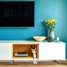 Stahlia Möbelfüße verstellbar (4er Set) Edelstahl Gebürstet 60cm Höhe belastbar bis 50kg Sofafüße Schrankfüße Möbelbeine höhenverstellbare Füße Metallbeine