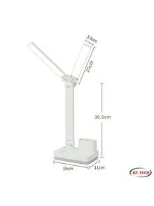 Table Lamp With Pen Holder USB 3 Colors 4000mAh Rechargeable Battery 5v LED - D.K.L - trắng - Xem 7