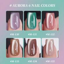 XEIJAYI 1pc Cat Eye Nail Polish Gel 2025 New Style Blue Purple Cat Eye Nail Art Suitable For Women's Nail Salon Design For Summer - Nhiều màu - Xem 2
