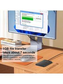 Kodak 柯达便携式外置硬盘 P150 - 500GB/1TB USB 3.0 快速数据传输稳定 备份存储的理想之选 - 黑色 - 查看 3