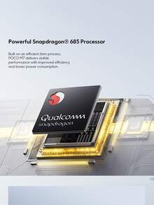 Xiaomi POCO M7 NFC智能手机，6GB+128GB/8GB+256GB全球版，6.9英寸FHD+沉浸式显示屏，144Hz刷新率，7000mAh（典型值）大容量电池，支持33W快充和18W反向充电，5000万像素AI双摄像头，骁龙685处理器，AI人脸解锁，IP64级防水防尘，是送给孩子和父母的绝佳圣诞礼物。 - 銀色 - 查看 6