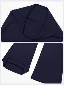 MFVIM 2 件套女士夏季运动套装，无袖露背吊带上衣和高腰喇叭裤（钴蓝色） - Blue Power - 查看 10