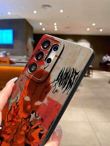 1 件深色哥特风格血溅骷髅图案彩绘亮面黑色 TPU 材质手机壳，适用于 、OPPO、Vivo 和其他 Android 机型，可作为礼物送给男朋友/女朋友 - 彩色 - 查看 3