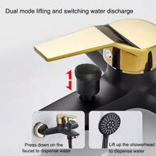 Wall Mounted Bath Shower Faucets Household Bathtub Faucet Multifunctional Outlet Hot And Cold Mixer Tap Bathroom Faucet