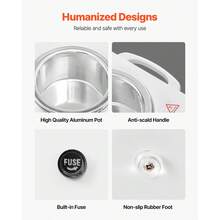 Double Wax Warmer, 1200ML Professional Dual Wax Warmer For Hair Removal, 32 ℉ - 212℉ Adjustable Electric Waxing Heater Pot With 50PCS Waxing Sticks For Home Use, Beauty Salon, Spa - Xem 4