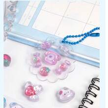 3D Cute Stickers Cartoon - Hot Dog Sushi Bubble Stickers Kawaii Mini Fluffy 3D Reusable Fluffy Scrapbook Planning Diary Notebook Computer Mobile Phone Case Decoration (Solid Products)