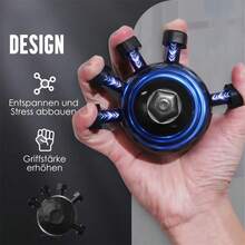 1 pezzo Allenatore di forza per dita e avambraccio da 44-99 libbre - Rafforzatore di presa regolabile, design con superficie testurizzata, adatto per chitarra, arrampicata, allenamento - Durevole esercitatore muscolare per le mani, regalo perfetto per gli uomini (blu/rosa/nero), Grip Trainer - Multicolore - Visualizzare 2