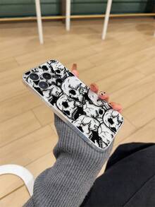 This Adorable Phone Case Features A Halloween Theme With Ghost And Pumpkin Patterns, Compatible With IPhone 17/17 Air/17 Pro/17 Pro Max, Galaxy S25 Ultra, S24 Ultra, S22, S21 Ultra, S21 FE 5G, S23, S23+, S23 Ultra, S24, A13 5G, A22 5G Series. It Provides Lens Protection And Can Be Used As A Protective Cover, Making It An Excellent Gift For Boyfriends, Girlfriends, Or Loved Ones For New Year, Christmas, Halloween, Or Valentine's Day. - Multicolor - View 3