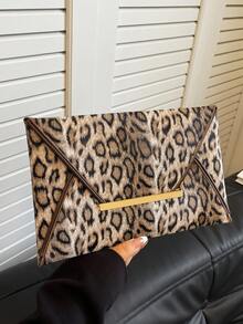 Túi cầm tay họa tiết hoa dung tích lớn thời trang mới, túi xách màu tương phản dành cho nữ - Cà phê - Xem 6