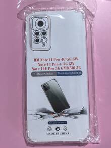 1 件透明防摔手机壳，适用于三星/苹果/红米/OPPO 智能手机，透明防摔手机壳，手机壳，手机保护套，手机壳，手机皮套，4 角防摔手机壳，透明手机壳，简约手机壳，纯色手机壳，透明手机壳，TPU 防摔手机壳（军用级防摔）防水防震防刮 - 無色 - 查看 126