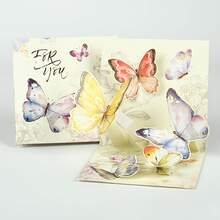 20 Mixed Pop-Up 3D Greeting Cards Random 1 Piece, Handmade Greeting Cards With Flowers, Thank You Cards, Commemorative Cards, Message Cards, Envelopes, Birthday, Mother's Day, Father's Day, Wedding Anniversary, Gift Exchange, Suitable For Any Occasion - 隨機樣式 - 查看 6