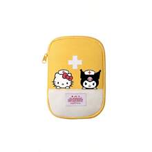Sanrio 1 قطعة حقيبة طبية طوارئ مقاومة للماء من نايلون بطبعة هالو كيتي من سانريو، حقيبة طبية وللوقاية من الأوبئة محمولة بسحاب أحمر، حقيبة تخزين طبية للطوارئ للسفر والتخييم للعائلة، حقيبة طبية، حقيبة تخزين طبية، صندوق إسعافات أولية، ملحقات السفر، منظم السفر، لوازم السفر، حقيبة سفر، عطلة جامعية، سفينة سياحية، تخييم صيفي خارجي، لوازم التنزه والصيد