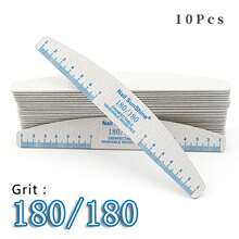 Bộ 5/10 chiếc dũa móng tay chuyên nghiệp hình lưỡi liềm, dũa móng tay hai mặt, có thể giặt được, dũa móng tay bằng gỗ hai mặt, dũa móng tay cong chuyên nghiệp có thể tái sử dụng cho làm móng tay và móng chân. - Nhiều màu - Xem 14