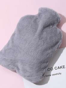 Hot Water Bag (With Rabbit Fur-Like Fleece Cover)