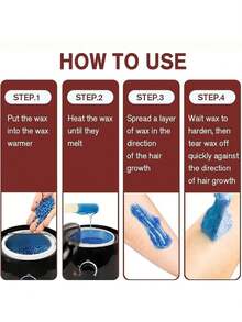 Hard Wax Beads 100G/300 Painless Wax Beans With 5 Applicators Wax Beads Hair Removal For Body Face Bikini Sexy And Hot - Nhiều màu - Xem 9