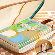 1pc Large Opening Mesh File Folder, Student Transparent Subject Sorting Exam Handbag, A4 Double Layer Nylon Mesh Subject Divider Bag, File Folder Exam Study Supplies Bag