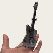 3D金属拼图DIY金属拼装模型乐器吉他、贝斯、架子鼓、钢琴、小提琴、小号模型，圣诞礼物，畅销品，卡扣式组装，无需胶水