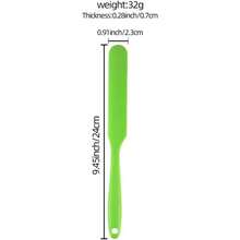 1PCS Silicone Jar Spatula, Jam Spreader With Long Handle, Perfect For Jam, Cake, Cream, Butter, Sourdough, Icing, Baking, Mixing - màu xanh lá - Xem 9