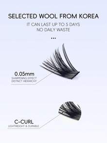 28Rows/640/624/608Pcs Lash Cluster Individual Eyelashes Book Large Capacity 9-16mm Mixed Length Cluster Eyelashes For Beginner DIY At Home Eyelashes Extensions Set Halloween Decoration Christmas Gifts Holiday Essential,640/448/576/570/544/560/240/184/120pcs - 彩色 - 查看 7