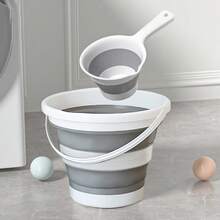 1 件可折叠水勺，便携式迷你可折叠水勺，适用于厨房、浴室、洗车、钓鱼、园艺和家庭清洁，轻巧易存放 | 厨房勺 | 沐浴水勺