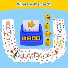 Children's English Word Matching Learning Flash Cards, Early Education Teaching Tool, Tabletop Game For Parent-Child Interaction, Holiday & Birthday Gift - Reading & Spelling Learning Toy, Flashcards, Preschool Tool Set For Boys & Girls, Match Visual Words, Ideal Birthday Present - Multicolor - View 8