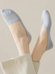 6 Pairs Women Summer Silicone Non-Slip No Show Socks Invisible Ultra-Thin Ice Silk Boat Sock Japanese JK Breathable Casual Elastic Socks - Multicolor - View 7