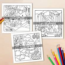 Bosque secreto: Libro para colorear divertido, lindo y acogedor para adultos - 24 páginas de escenas de bosque para colorear para aliviar el estrés: Adecuado para amigos que les gusta colorear (Espacio acogedor para colorear)