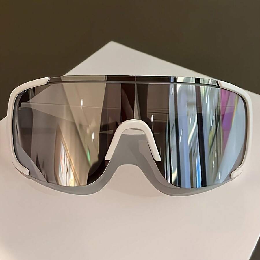 1 Piece Y2K Style Women's Square Fashion Glasses - Polycarbonate Frame, AC Lenses, Lightweight Plastic Hinges And Protective Case - Suitable For Casual And Formal Wear, Formal Glasses| Minimalist Glasses| Durable Glasses - 銀白色 - 查看 1