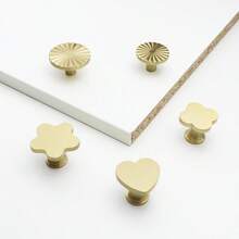 Round Brass Gold Furniture Handles For Drawers Bathroom Kitchen Storage Cabinet Pulls Wardrobe Shoe Cupboard Door Knob - Multicolor - View 5