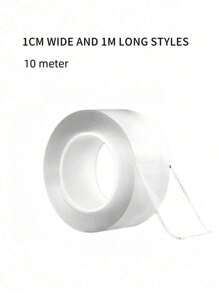 1pc 1mm Thick Transparent Multifunctional Nano Double-Sided Tape, Strong Transparent Nano Adhesive Tape, Residue-Free, Suitable For Office, Home, Daily Use