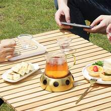 1 pezzo Fornello a alcool portatile e pratico per uso esterno, piccolo fornello a alcool per picnic, bollitore da tè, fornello da esterno