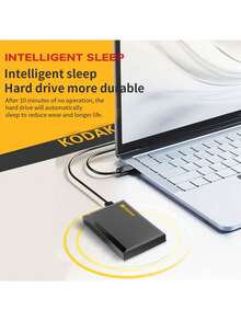 Kodak 柯达原装正品 P190 型号便携式外置硬盘 - USB 3.0 500GB 1TB 容量可选，完美存储 - 黑色 - 查看 3