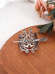 1 件复古蝴蝶发夹生命之树维京金属发夹古董中世纪发夹婚礼日常使用法式发饰女士返校哥特式黑暗万圣节秋冬