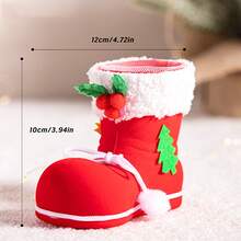 1pc Christmas Stocking Pen Holder, Creative Pen Holder, Small Boot Ornament, Christmas Tree Shoe Ornament, Decorative Item, Scene Arrangement, Holiday Celebration, Ideal For Christmas Decoration