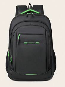 简约纯色大容量背包，带多个隔层，轻便旅行背包，非常适合毕业生、女生、新生、二年级学生、三年级学生、四年级学生、高中生、户外、旅行和返校、背包、轻便、便携、商务休闲、女生、女大学生、办公室、大学、初中、高中、工作、商务、通勤、体育场、运动、购物、度假