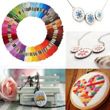 36/447 件混色绣花线棉线缝纫线工艺品十字绣线DIY工具制作手链