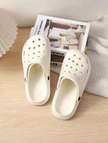 Sandalias minimalistas de mujer con suela gruesa y hueca - Blanco - Ver 3