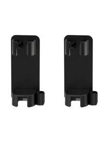 1/2 件美容工具收纳架，壁挂式美发工具收纳架，卷发器收纳架，浴室插头壁挂架，塑料吹风机支架直发器梳子支架，浴室配件卧室配件